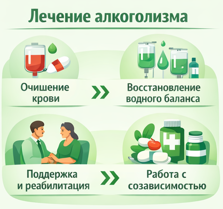 лечение алкоголизма в Цивильске этапы